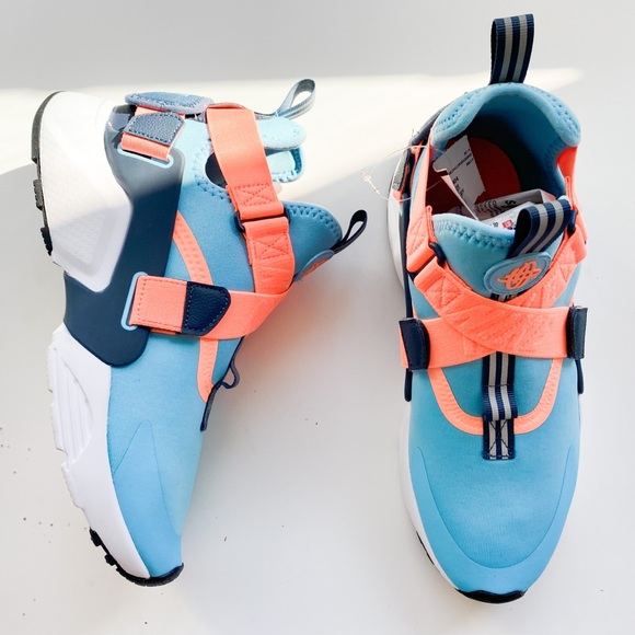 Nike Huarache City blue and orange straps run 7Y - Picture 5 of 12